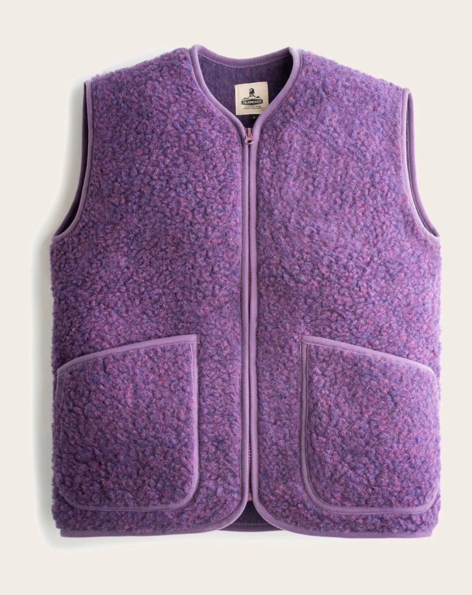 Coldbreaker Pulls, Gilets|Pulls, Gilets-Pepitko Vest Wool Sleeveless Vest Violet