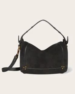 Jérôme Dreyfuss Sacs À Main-Pepito M Suede bag Noir