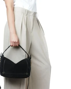 Jérôme Dreyfuss Sacs À Main-Pepito M Suede bag Noir