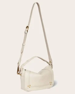 Jérôme Dreyfuss Sacs À Main-Pepito S Grainé bag Ecru