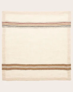 Libeco Linge De Table|Linge De Table, Sets De Table-Perry Multistripe napkin Ecru