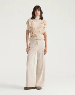 Momoni Pantalons, Jeans-Peter Corduroy Pants Crème