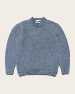 Origin Knitwear Pulls, Gilets-Piccadilly Wool Sweater Gris bleuté