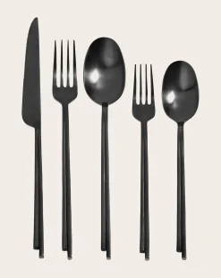 Serax Couverts-5-piece cutlery set, Kelly Wresler Noir