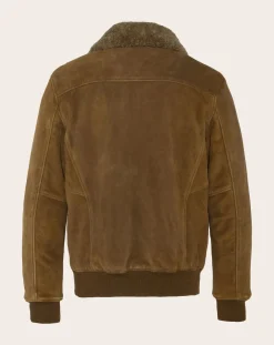 Schott Vestes, Manteaux-Pilot Jacket Goatskin leather Marron