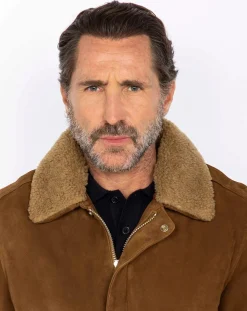 Schott Vestes, Manteaux-Pilot Jacket Goatskin leather Marron
