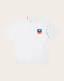 Edwin Tee-Shirts, Polos-Pink Castle TS Cotton short-sleeve T-shirt Blanc