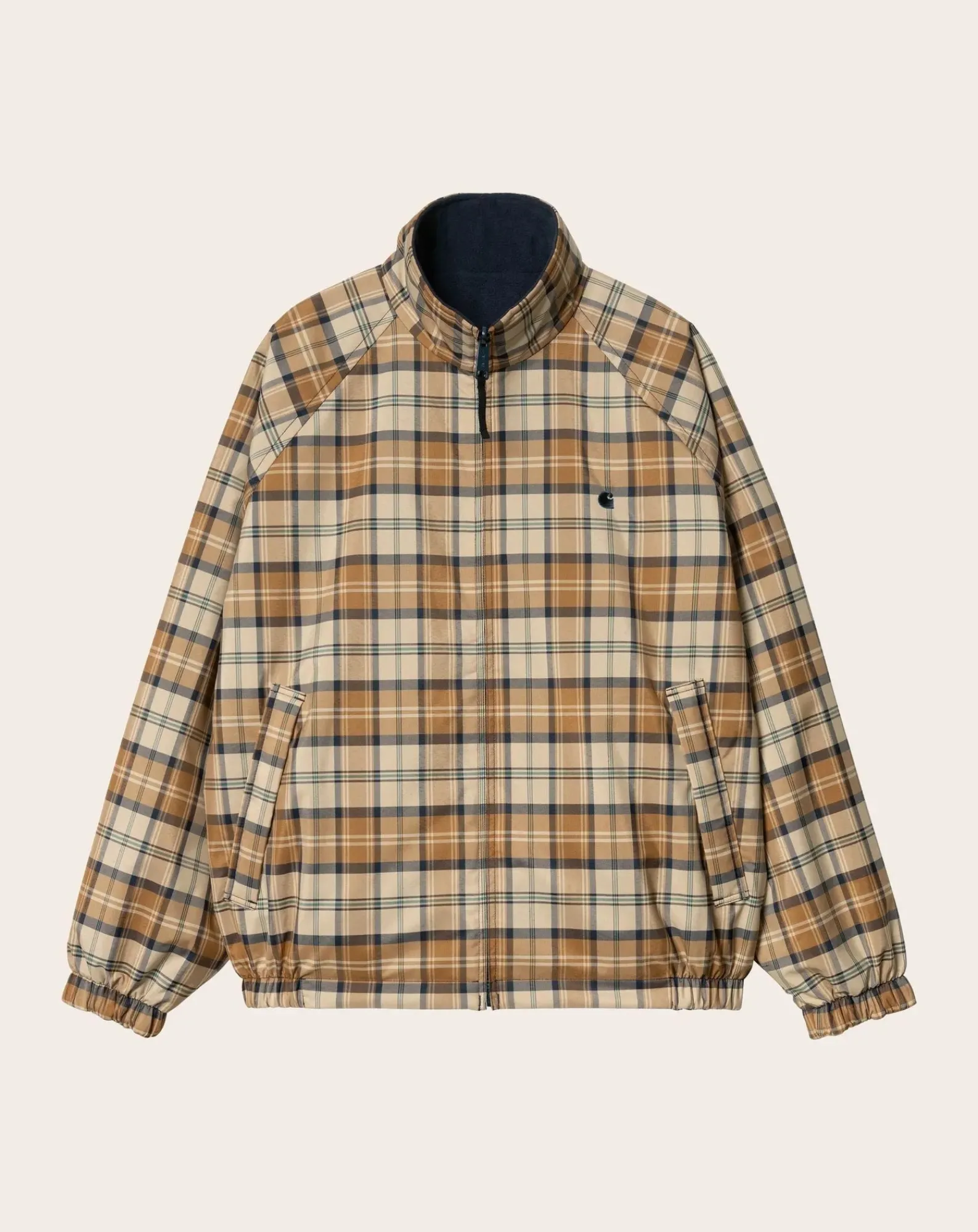Carhartt WIP Vestes, Manteaux-Planer Carreaux Reversible Jacket Beige