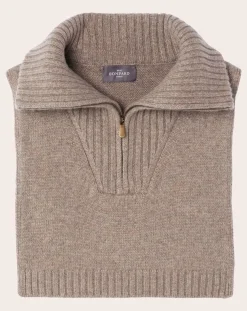 Bompard Echarpes, Foulards-Plastron Cashmere trucker collar Beige