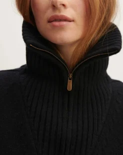 Bompard Echarpes, Foulards-Plastron Cashmere trucker collar Noir