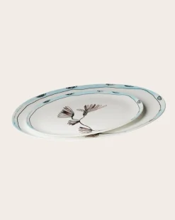 Serax Vaisselle-Plat oval Camelia, for Marni Aubergine