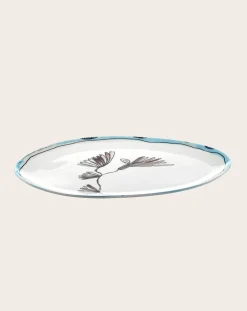 Serax Vaisselle-Plat oval Camelia, for Marni Aubergine