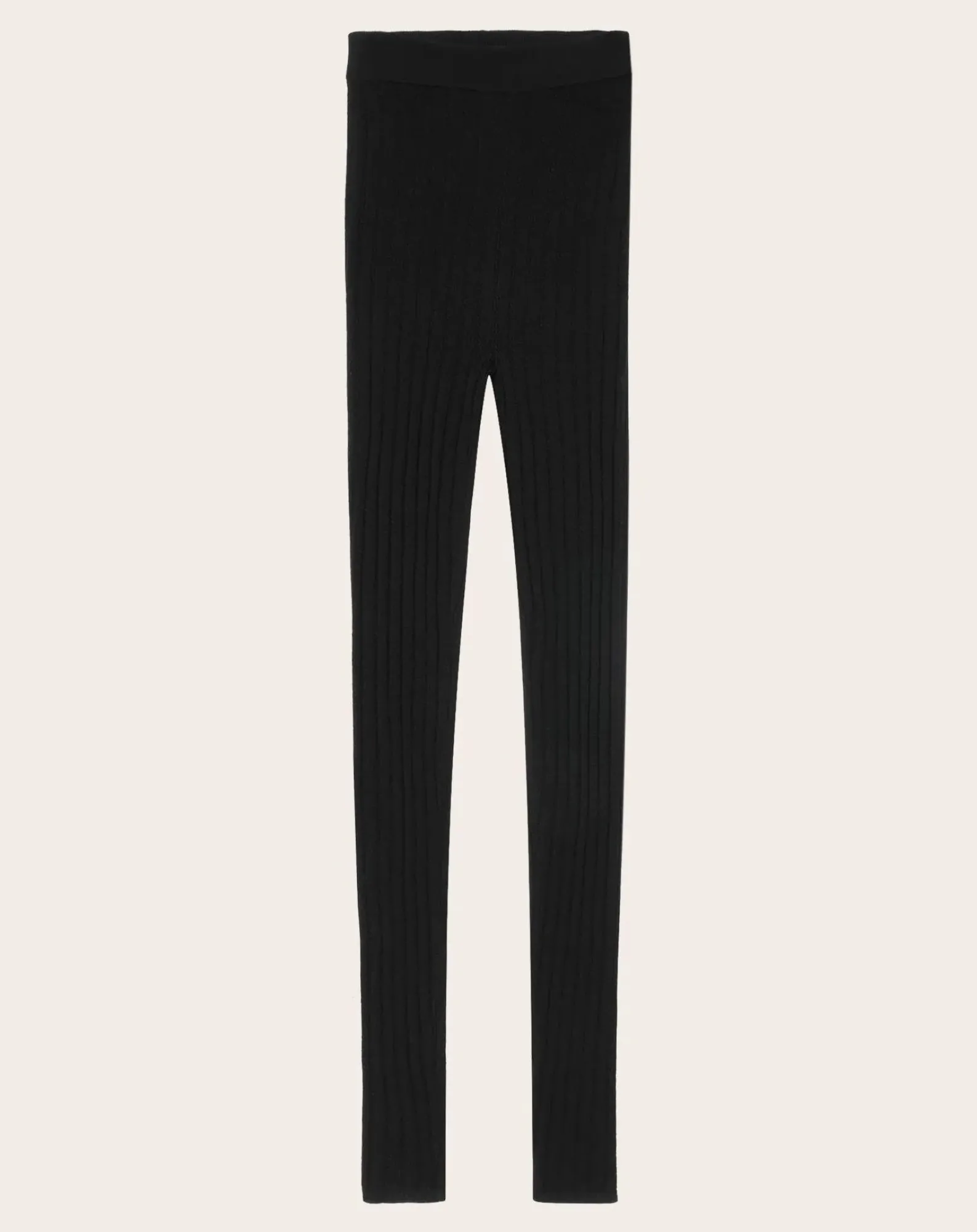 FUB Pantalons, Jeans-Pointelle Legging Merino Wool - Women's Collection Noir