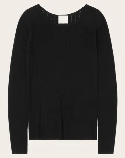 FUB Tee-Shirts, Tops-Pointelle Merino Wool Underpants - Women's Collection Noir