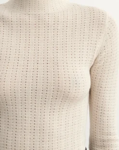 FUB Tee-Shirts, Tops-Pointelle Wool Merino Underpants - Women's Collection Ecru