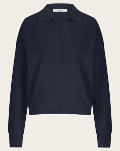 By Bar Pulls, Gilets-Polo Dex Merino Wool Sweater Bleu nuit