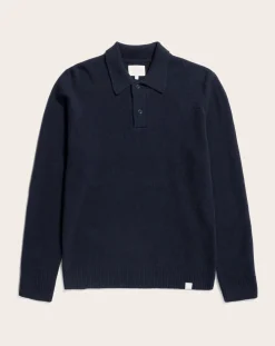 Norse Projects Pulls, Gilets-Polo Norse Standard Merino wool Bleu foncé