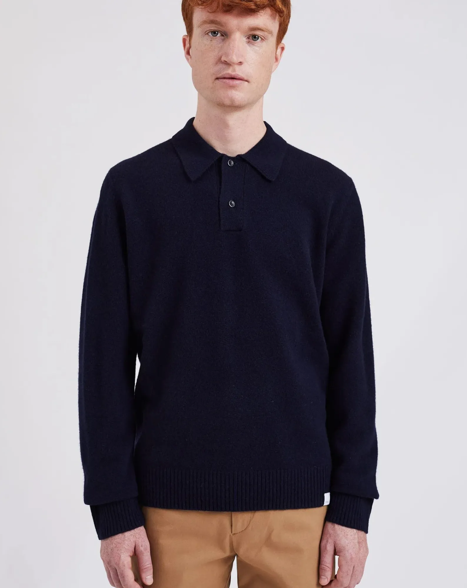 Norse Projects Pulls, Gilets-Polo Norse Standard Merino wool Bleu foncé