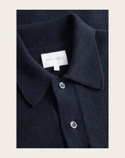Norse Projects Pulls, Gilets-Polo Norse Standard Merino wool Bleu foncé