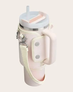 Stanley 1913 Gourdes, Lunch-Box-Porte gobelet isotherme All Day Quencher Carry-All Rose pâle