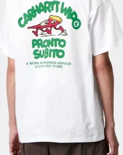 Carhartt WIP Tee-Shirts, Polos-Pronto organic cotton T-shirt Blanc