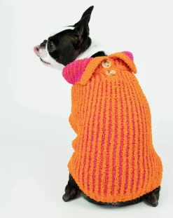 The Furry Folks Accessoires Animaux-Pull Rib Orange