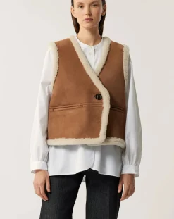Soeur Vestes, Manteaux-Pyrenees Sleeveless Jacket Miel