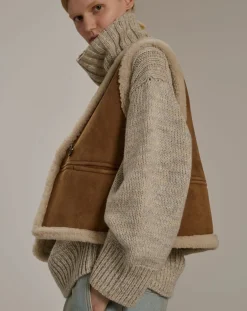 Soeur Vestes, Manteaux-Pyrenees Sleeveless Jacket Miel