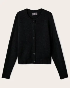 Bompard Pulls, Gilets-Raglan Cashmere Cardigan Noir