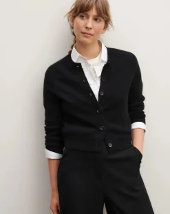 Bompard Pulls, Gilets-Raglan Cashmere Cardigan Noir