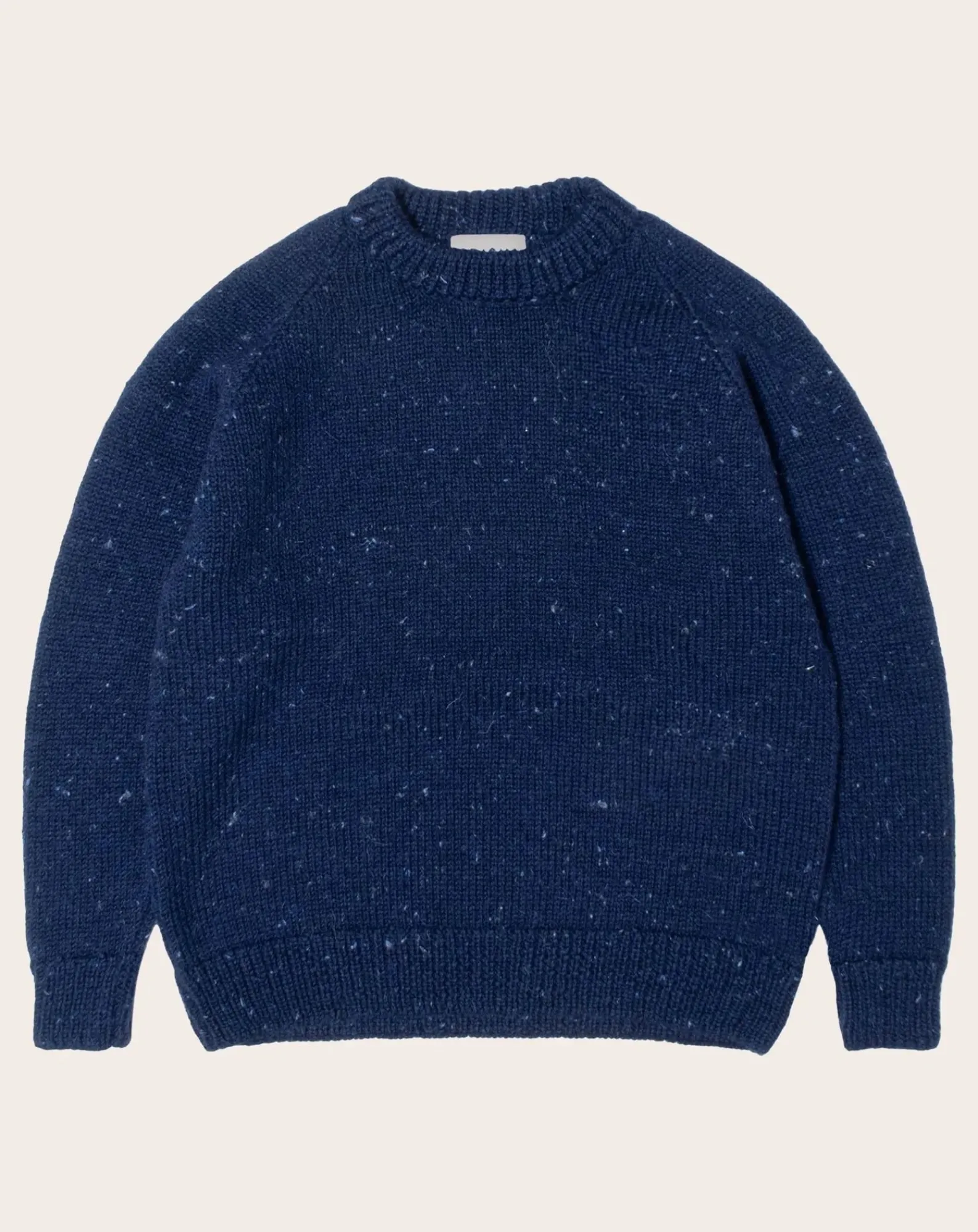 Origin Knitwear Pulls, Gilets-Raglan Chunky Wool Sweater Bleu foncé