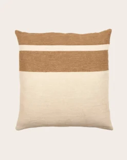 Libeco Coussins|Coussins-Railroad Stripe cushion cover Ecru