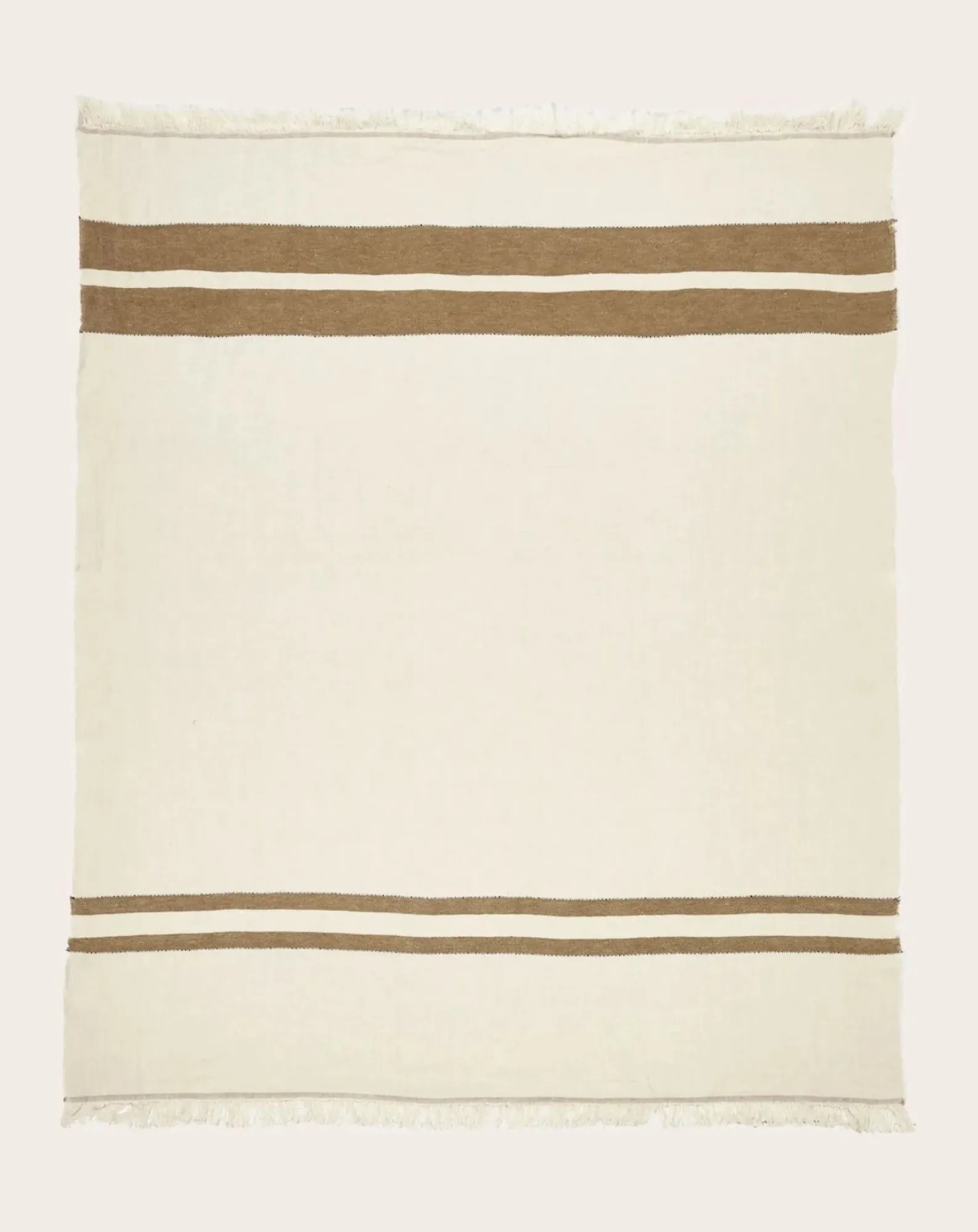 Libeco Linge De Table|Linge De Table, Sets De Table-Railway tablecloth Crème