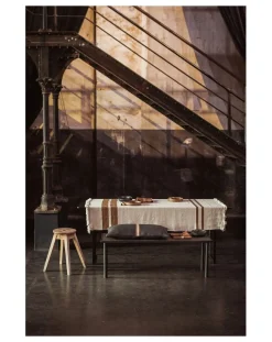 Libeco Linge De Table|Linge De Table, Sets De Table-Railway tablecloth Crème