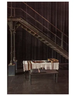 Libeco Linge De Table|Linge De Table, Sets De Table-Railway tablecloth Crème