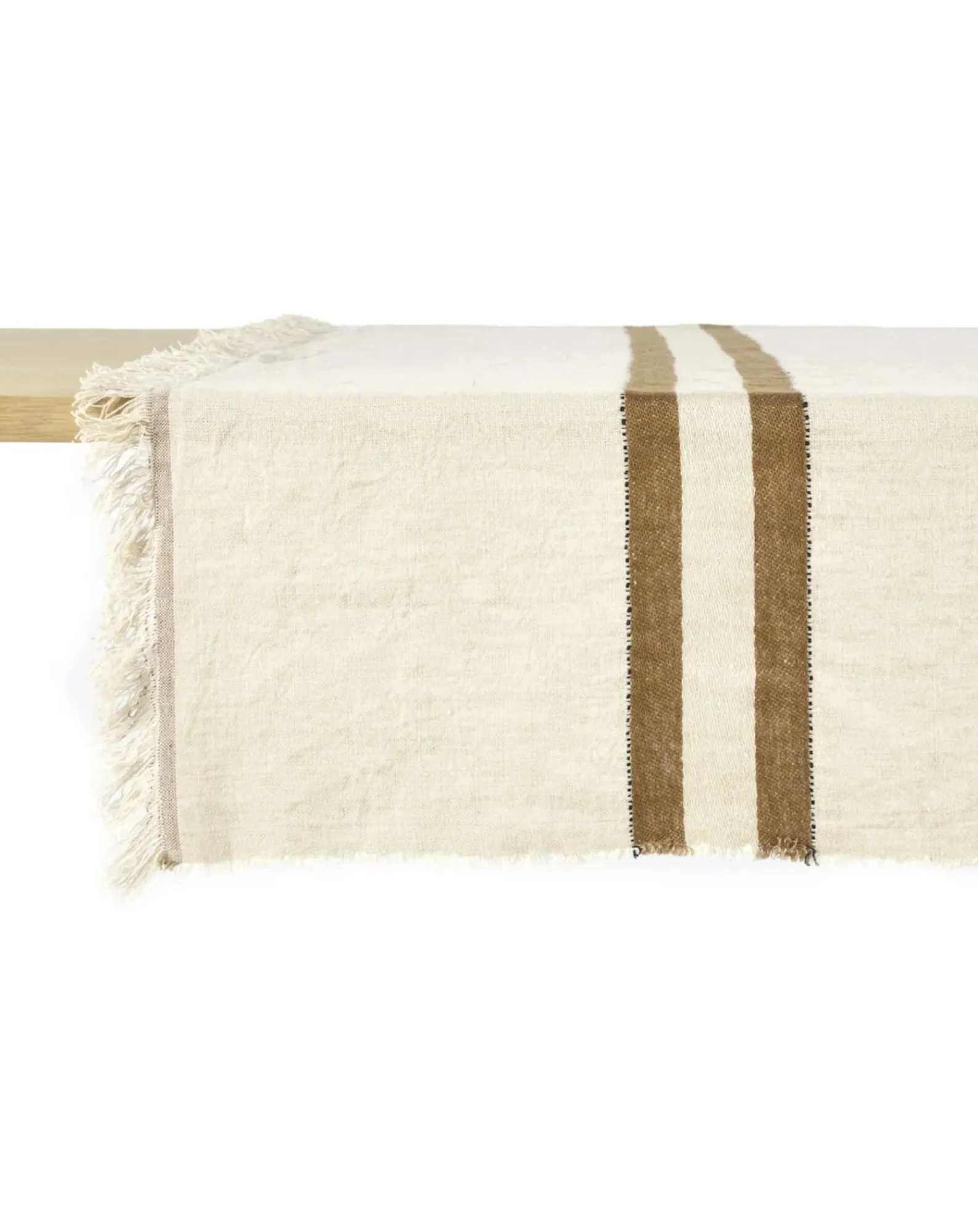 Libeco Linge De Table|Linge De Table, Sets De Table-Railway tablecloth Crème