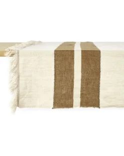 Libeco Linge De Table|Linge De Table, Sets De Table-Railway tablecloth Crème