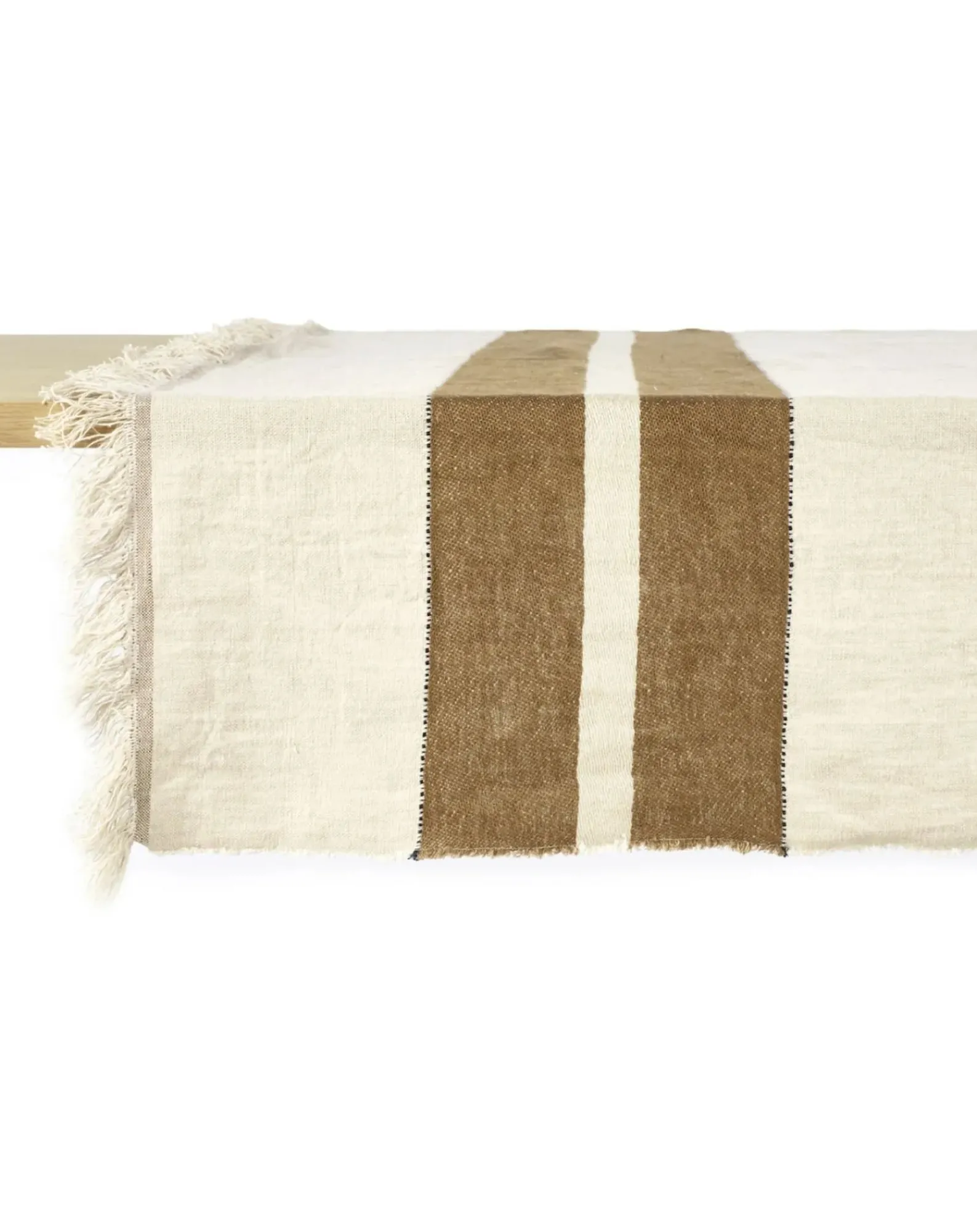 Libeco Linge De Table|Linge De Table, Sets De Table-Railway tablecloth Crème
