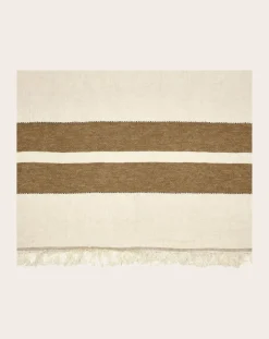 Libeco Linge De Table|Linge De Table, Sets De Table-Railway tablecloth Crème