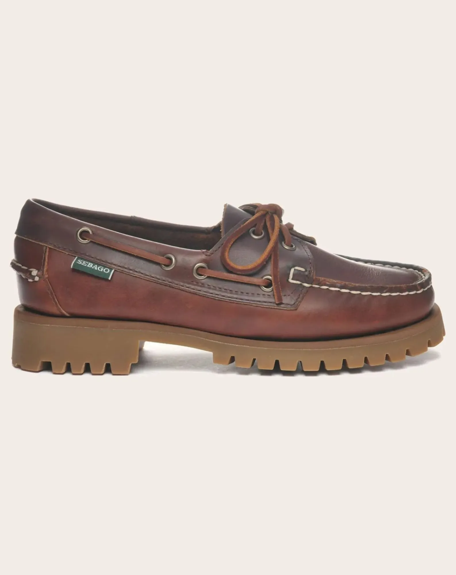Sebago Derbies, Mocassins-Ranger Waxy boat shoes Marron