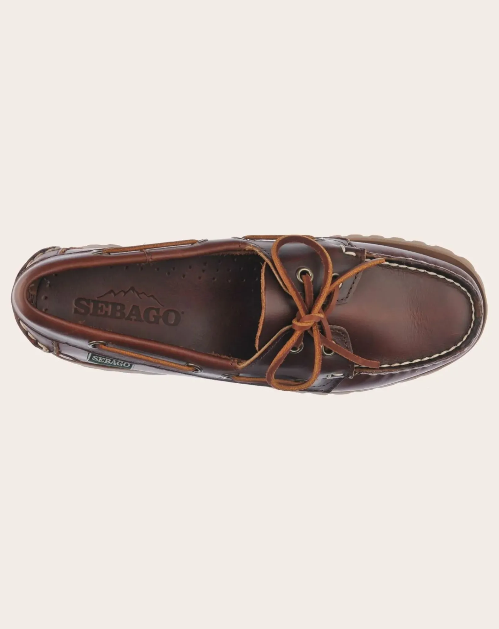Sebago Derbies, Mocassins-Ranger Waxy boat shoes Marron