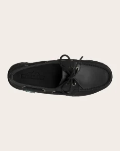Sebago Derbies, Mocassins-Ranger Waxy moccasins Noir