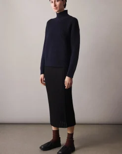 FUB Pulls, Gilets-Raw Laine Sweater - Women's Collection Bleu marine