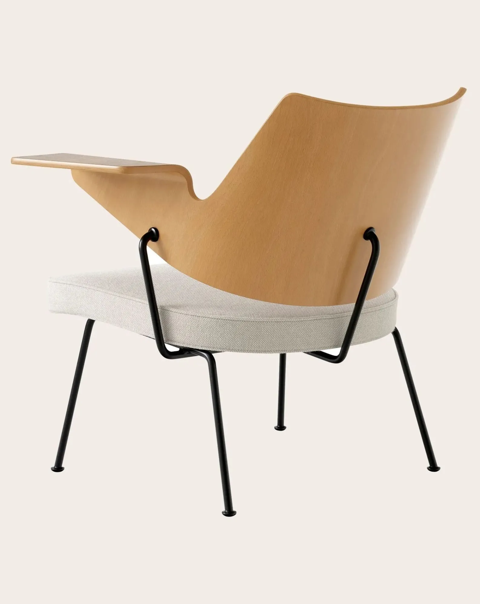 & Tradition Chaises, Tabourets-RD8 lounge chair, Robin Day Gris clair