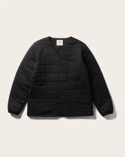 Snow Peak Pulls, Gilets-Recycled Stretch Cardigan Noir