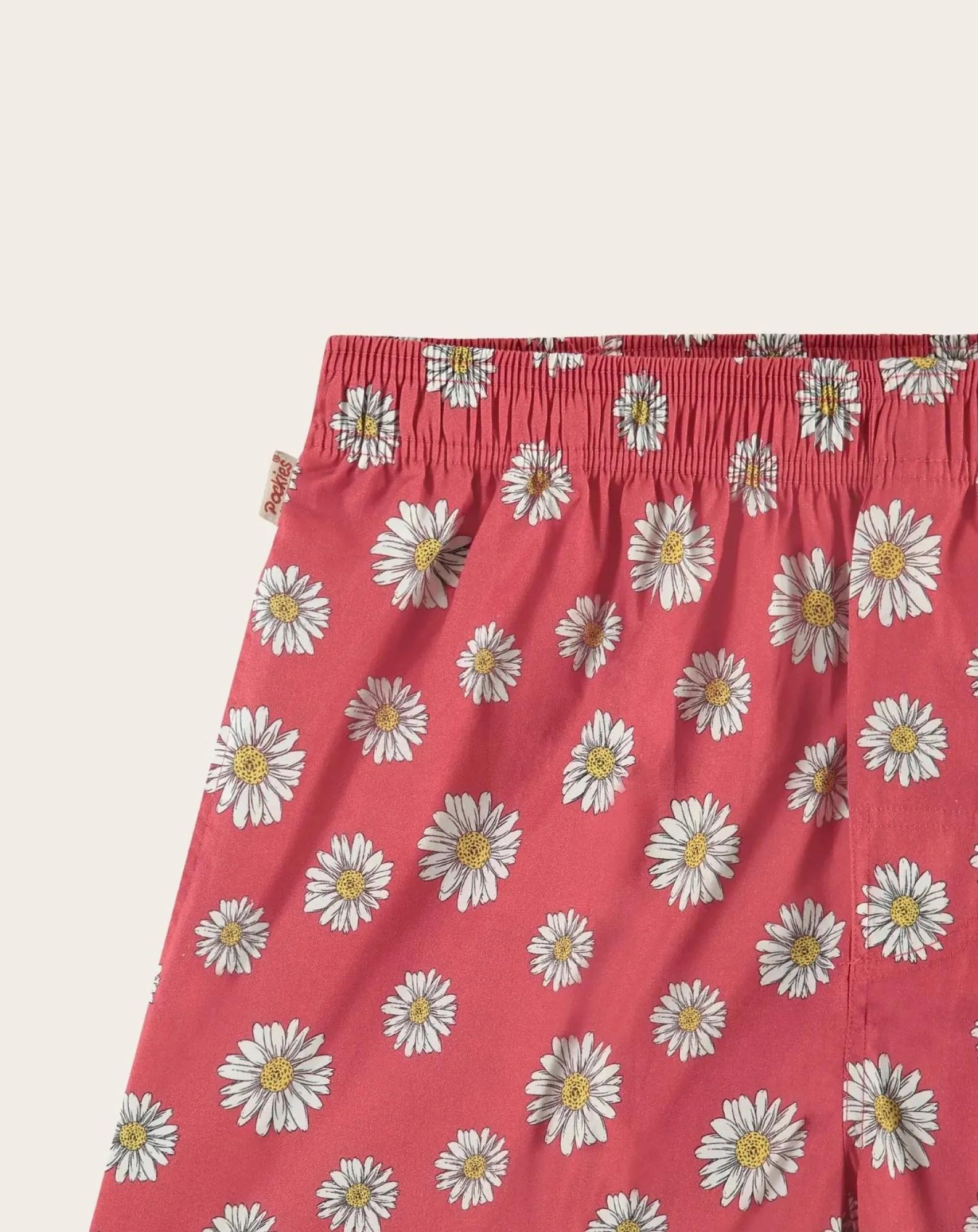 Pockies Chaussettes, Sous-Vêtements-Red Flowers Organic Cotton boxer shorts Rouge