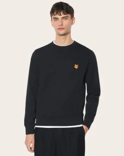 Maison Kitsuné Sweats-Regular Fit Cotton Fox Head Sweatshirt Noir
