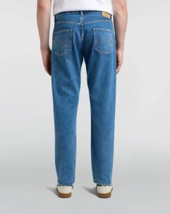 Edwin Pantalons, Jeans-Regular Tapered Cotton Jeans Bleu