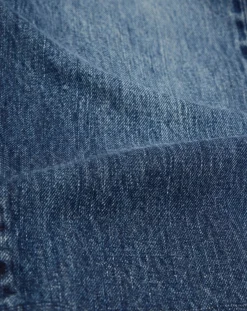 Edwin Pantalons, Jeans-Regular Tapered Cotton Jeans Bleu