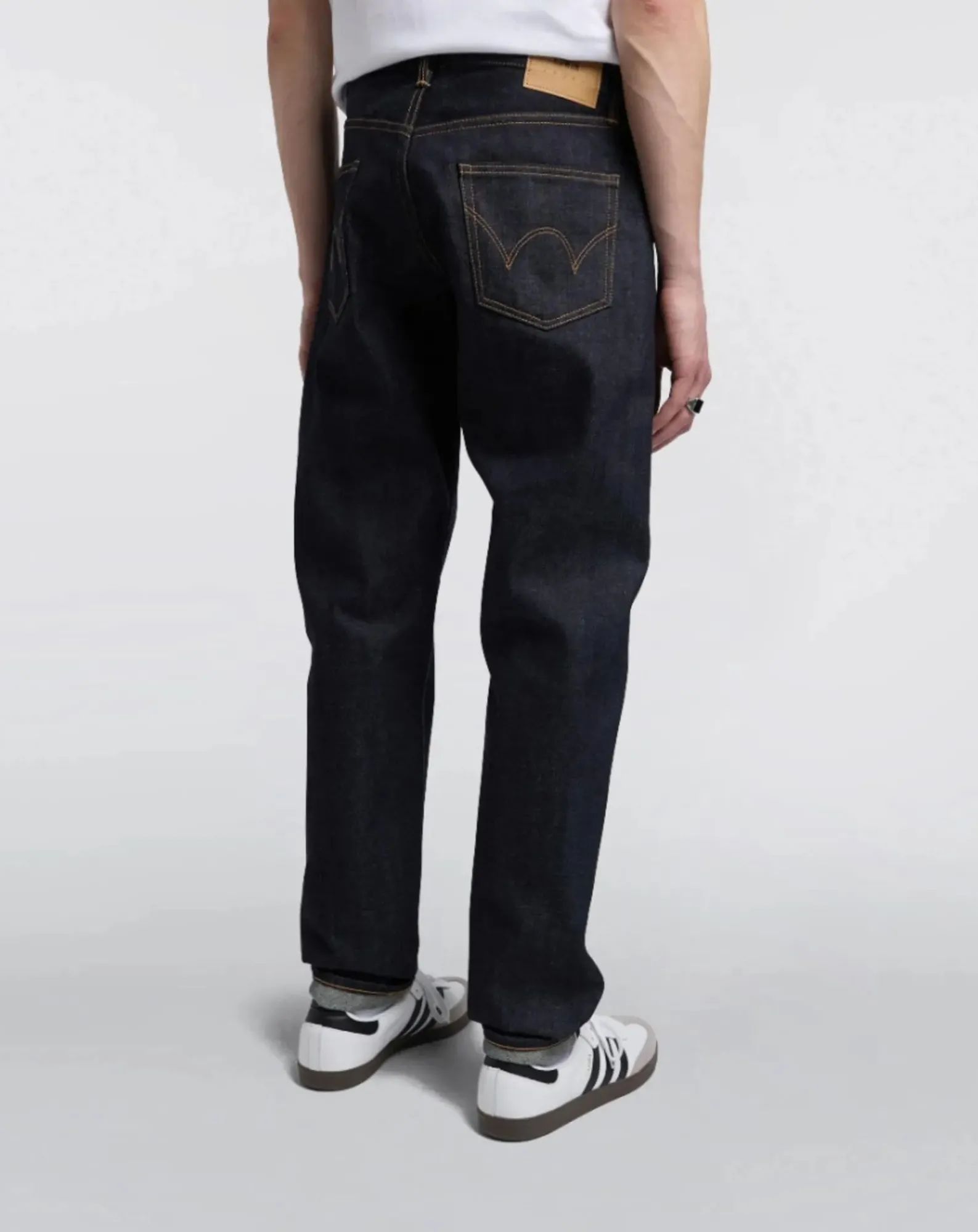 Edwin Pantalons, Jeans-Regular Tapered Cotton Jeans Bleu foncé